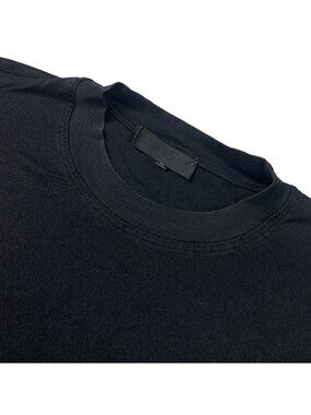 Cortigiani Men’s 100% Cotton S/S Crewneck T-Shirt Black • Size IT 56